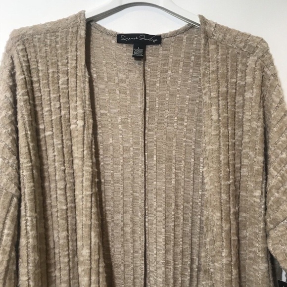 French Laundry Woman Draped Front Cardigan Kimono - Picture 3 of 5